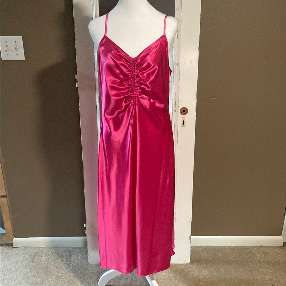 Elegant Pink Slip Dress